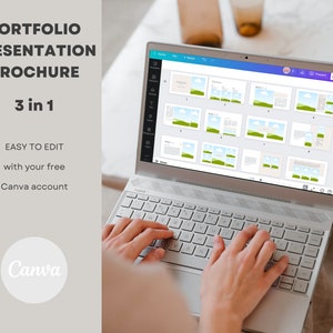 Portfolio Template | Presentation | Brochure | Modern Photo book | Editable and Printable - Two Sizes image 7