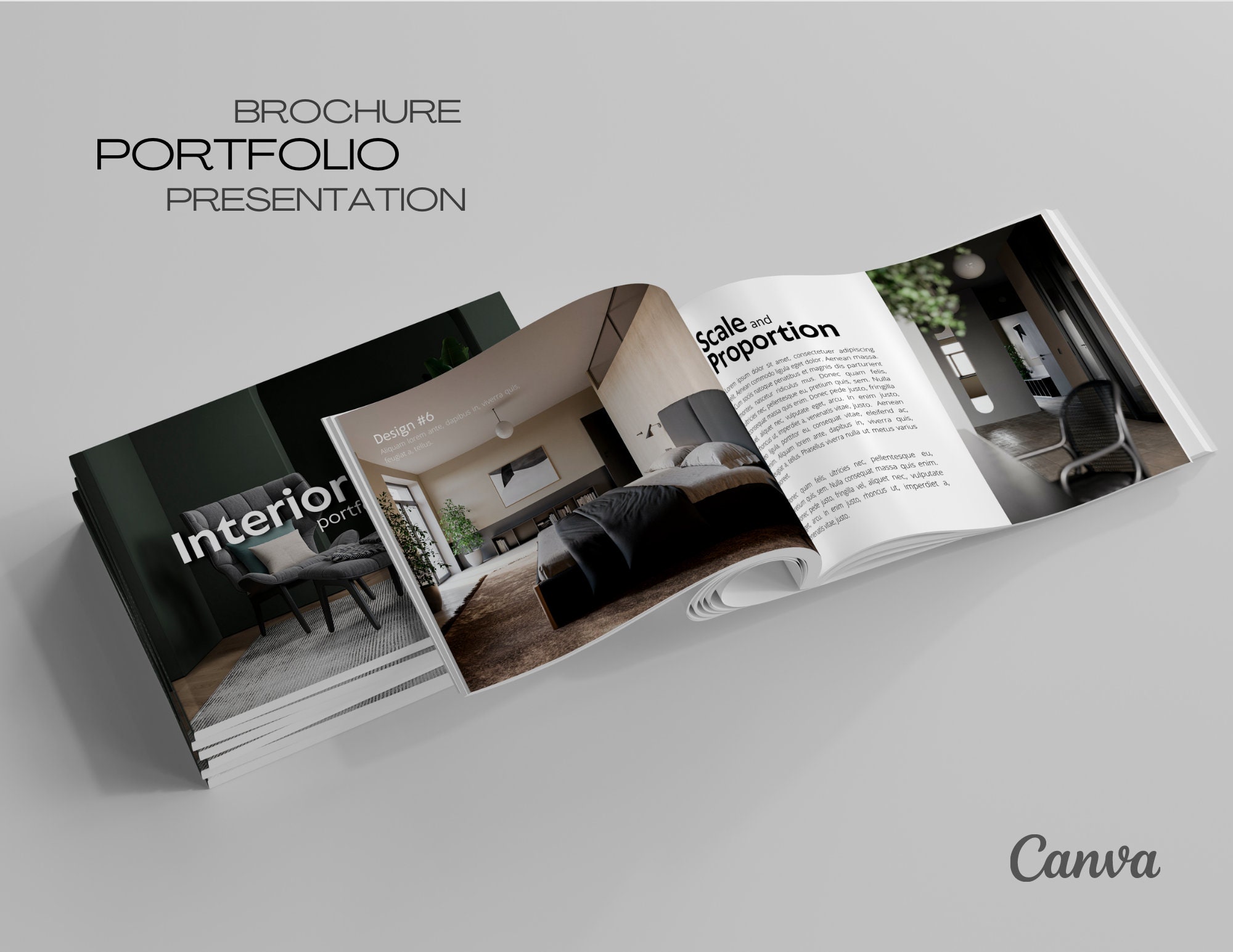 Interior Design Portfolio Template | Architecture Presentation | Photo ...