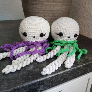 Jellyfish amigurumi crocheted