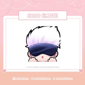 Cute Lurk Go jo emotes &quot;JJK&quot; | Twitch Discord Emotes | Twitch graphic