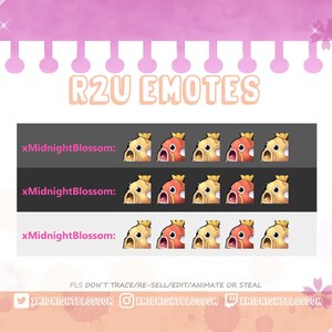 Magikarp Emotes Magikarp & Shiny Magikarp Pog Emote for Twitch Discord Emote for ...
