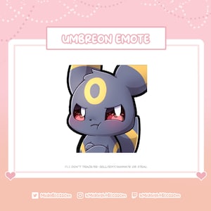 Umbreon Nachtara &quot;pout&quot; Emote|Twitch Discord Emotes | Twitch graphic
