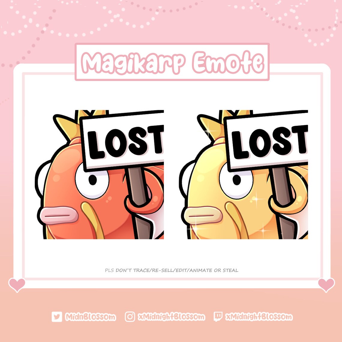 Magikarp Emotes Cute Magikarp Lost Emotes | Twitch Discord Emotes | Twitch Graphic - Etsy