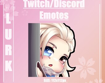 Lurk Bamboo Demon Girl Twitch Discord Emotes Twitch 