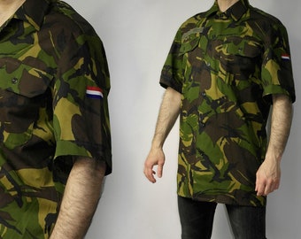 Veste Militaire Hollandaise Vintage 1968 - Taille Homme D'origine