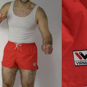 Vintage made in Italy Virma running red shorts Sportswear training sports