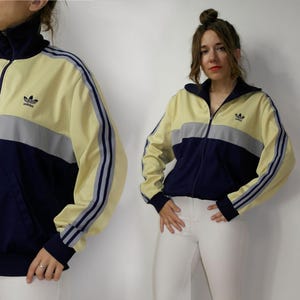 1970s Adidas CLUB Jersey Track Jacket Made in France 70s