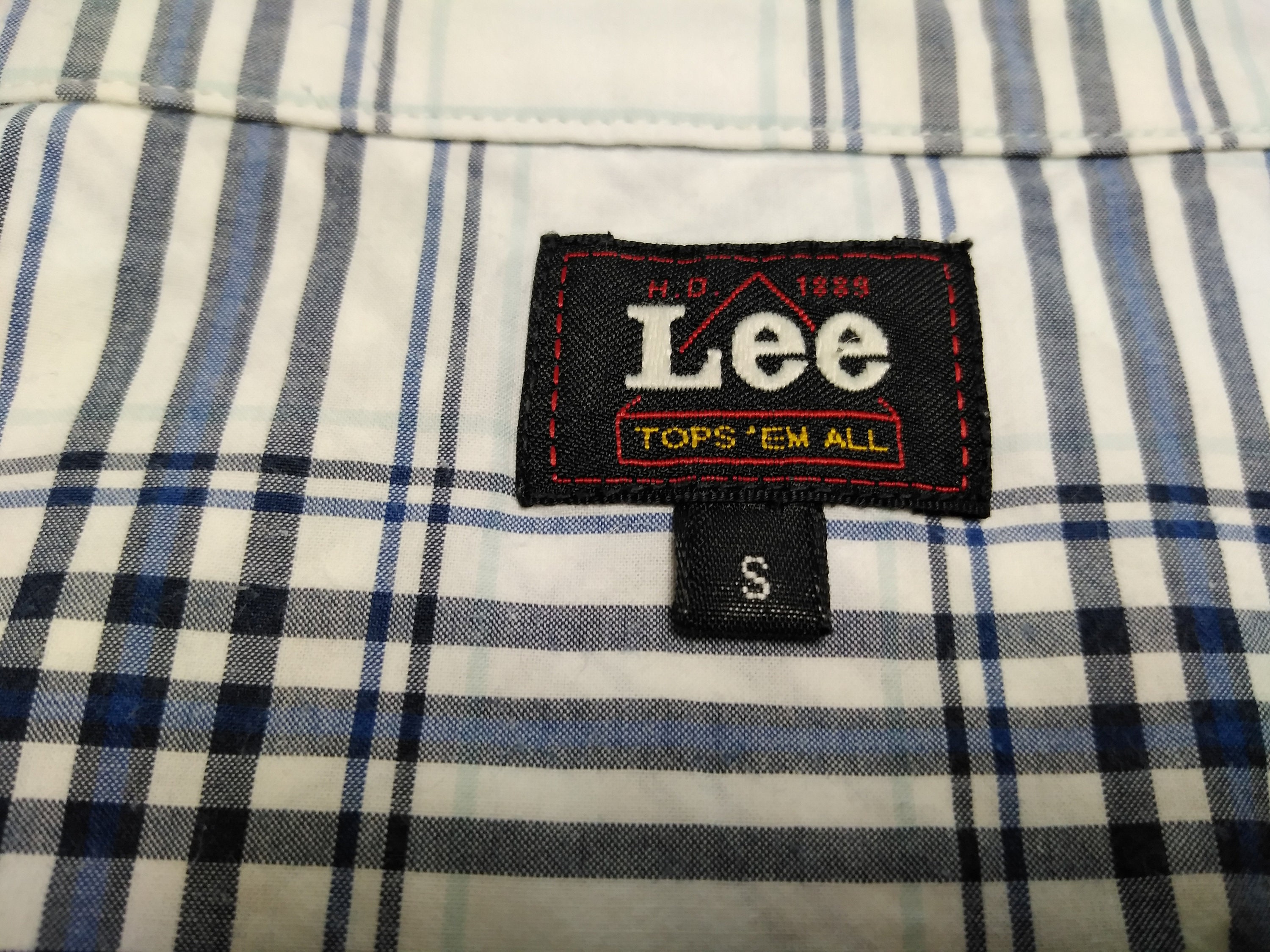 Y2K LEE KANSAS 1889 Checkered Long Sleeve Cotton Shirt S - Etsy
