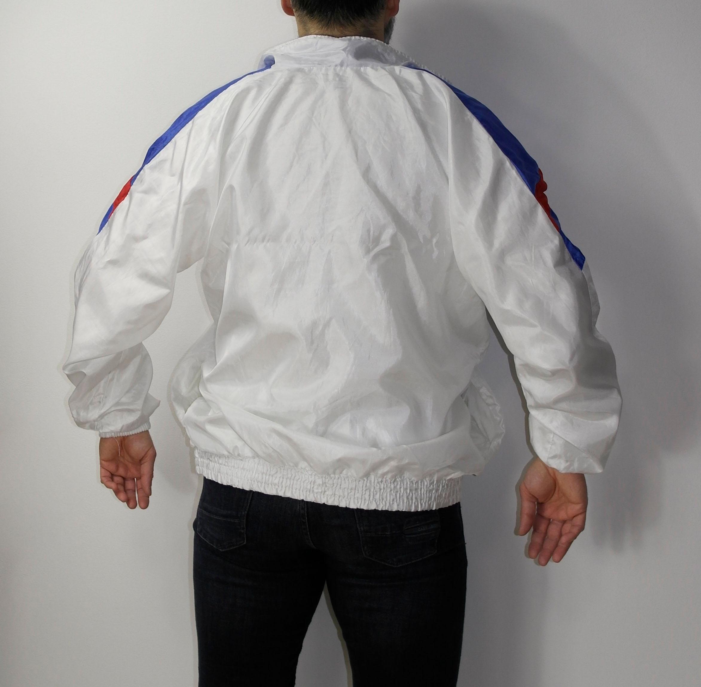 Vintage German Windbreaker 80s Colorblock Jacket | Retro Casual
