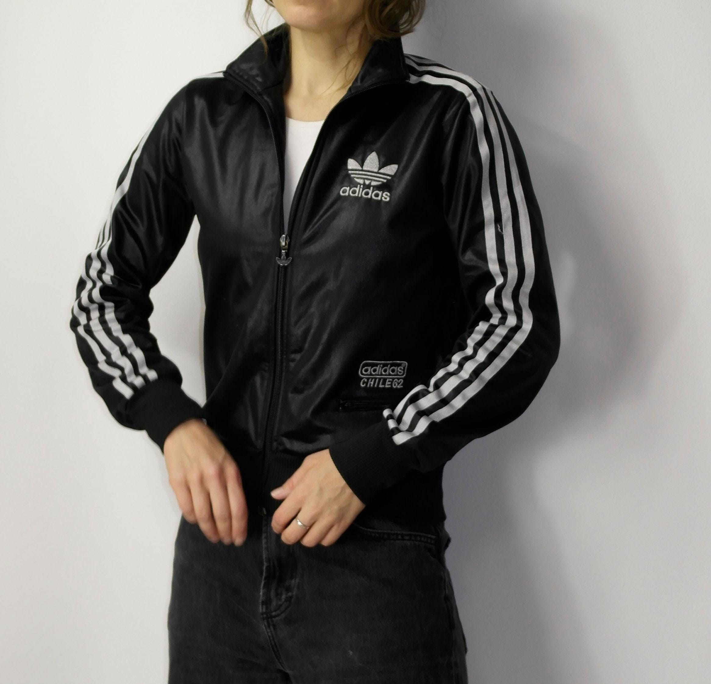 日本に Trefoil Big 62 Chile Adidas 00s Shiny Vintage / Tracksuit ジャケット・アウター