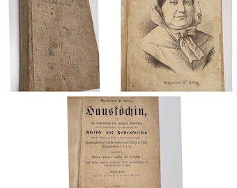 1888 German Cookery Book | Die Haus-Köchin by Rettigová, Prague Hardcover