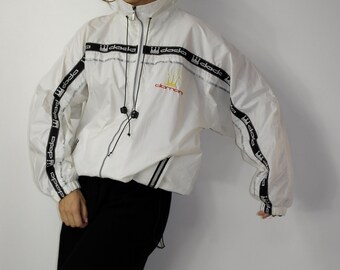 Vintage 90s DAMANI DADA SUPREME Windbreaker With Hood Light Vintage 90s DAMANI DADA SUPREME Windbreaker With Hood Light