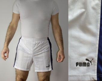 German Puma Vintage running soccer Shorts Boxing 90s Retro Shorts size D 7 USA L (M)