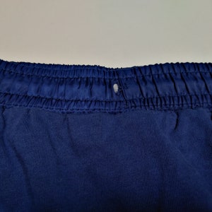 Jaren '90 Duits leger met glanzende satijnen vintage shorts blauwe kleur voetbaltrainingsshorts maat 5 afbeelding 9