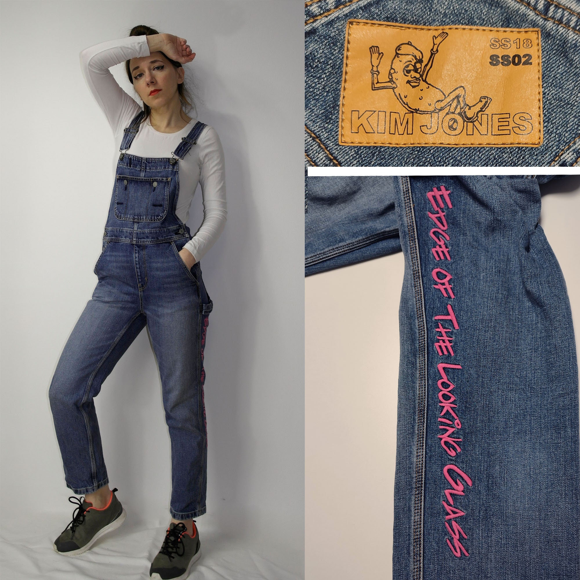 Kim Jones スラックス Rare Kim Jones X Gu Japan Edge of the Looking Glass Denim
