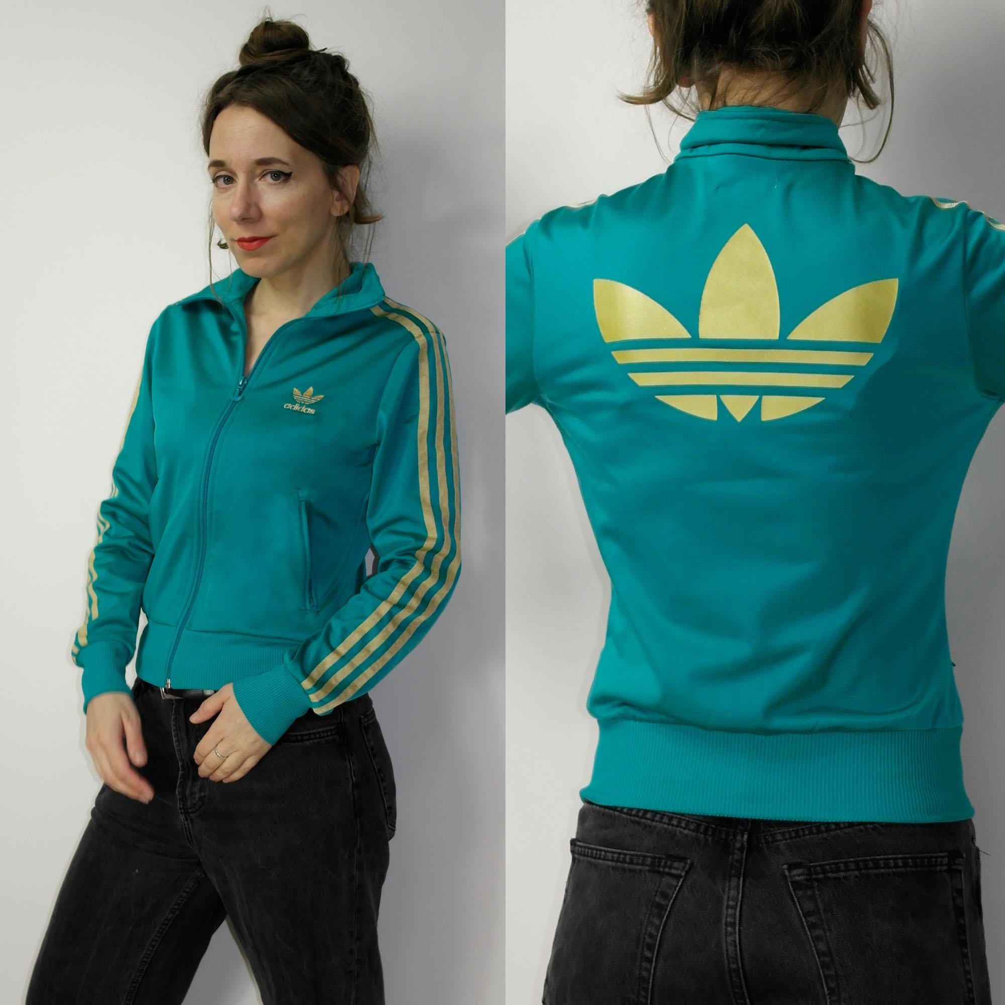 Y2K Adidas Big Trefoil Tracksuit Jacket Big Logo