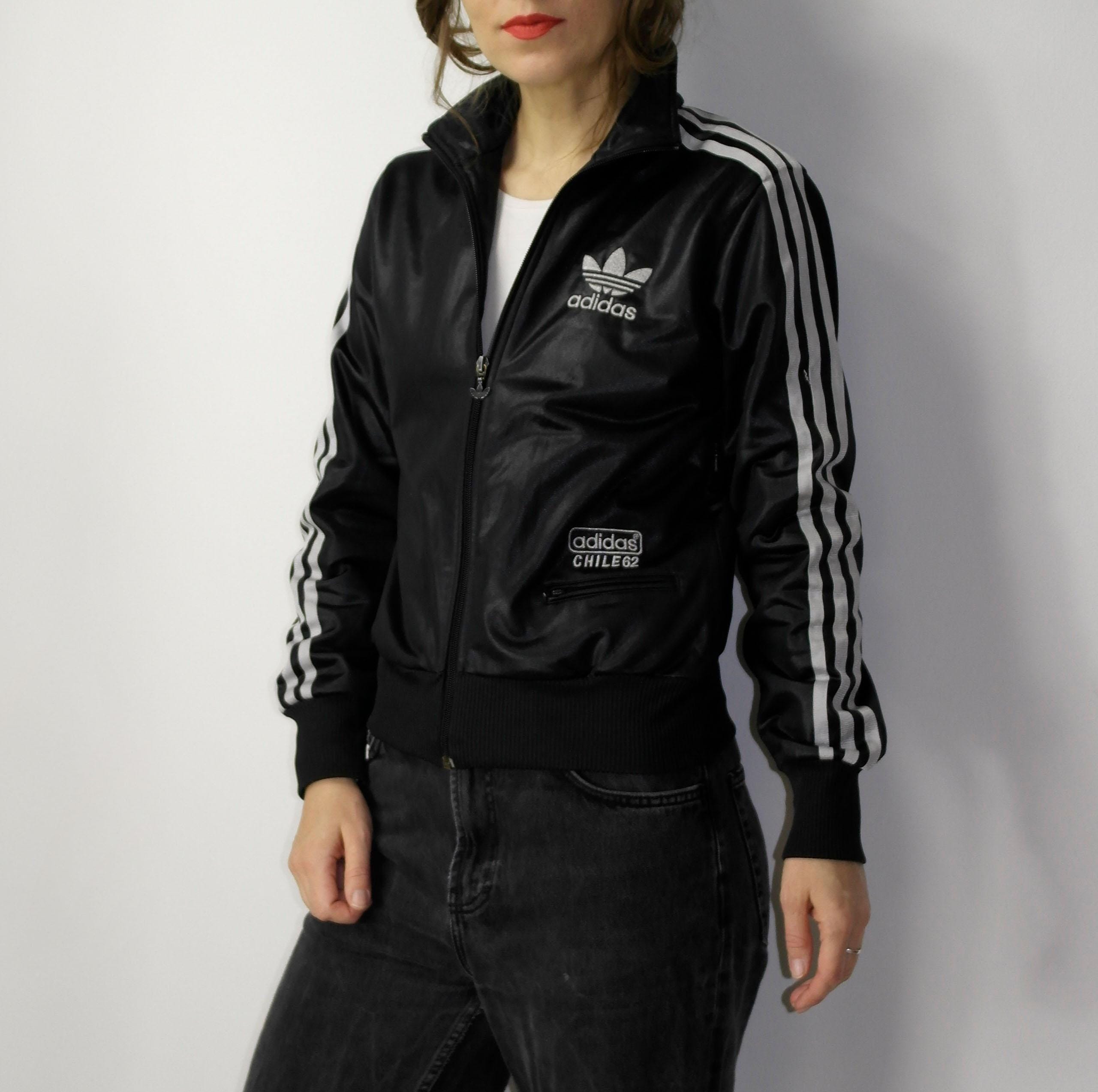 00s Adidas Chile 62 Big Trefoil Shiny Tracksuit / Vintage