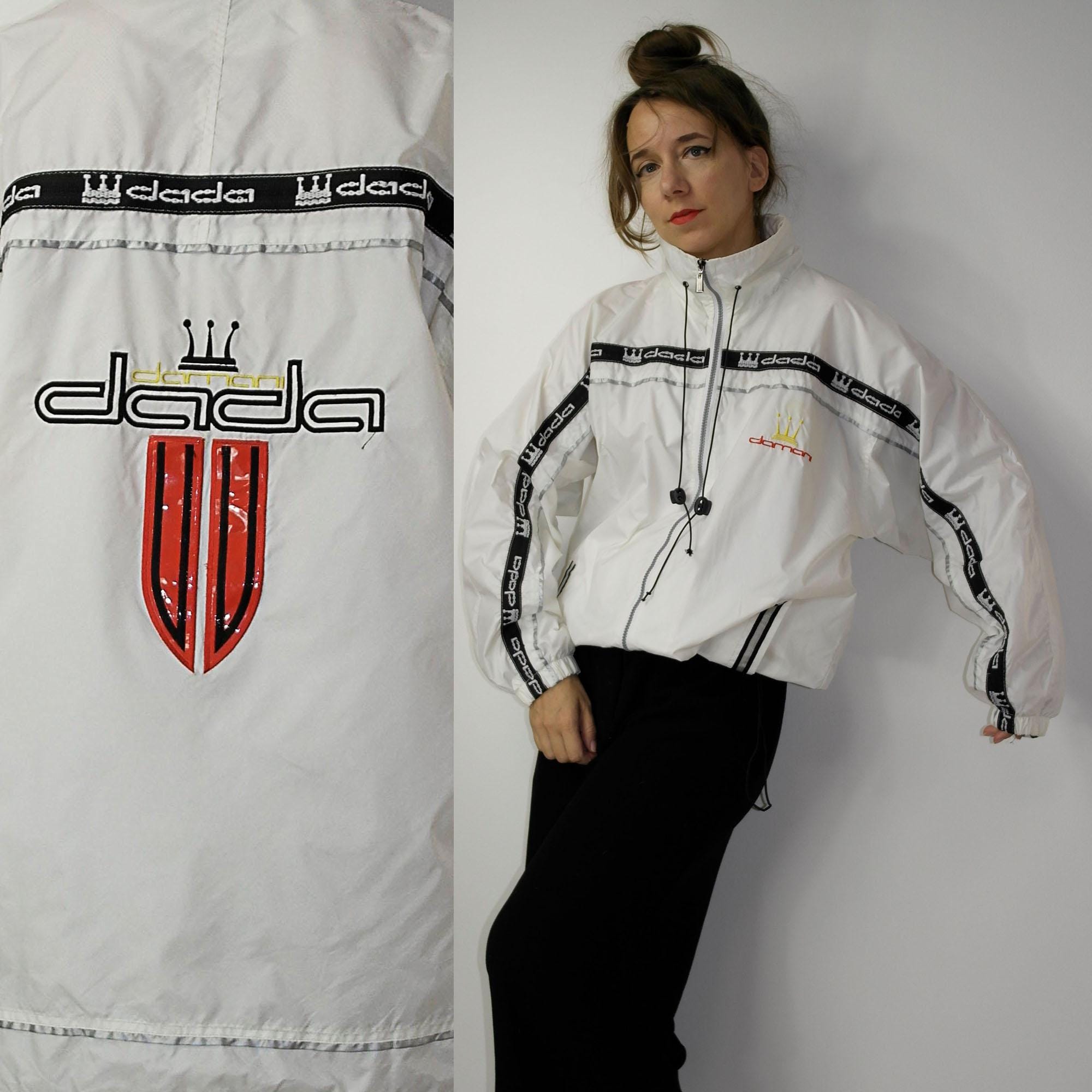 Vintage 90s DAMANI DADA SUPREME Windbreaker With Hood Light Vintage 90s DAMANI DADA SUPREME Windbreaker With Hood Light