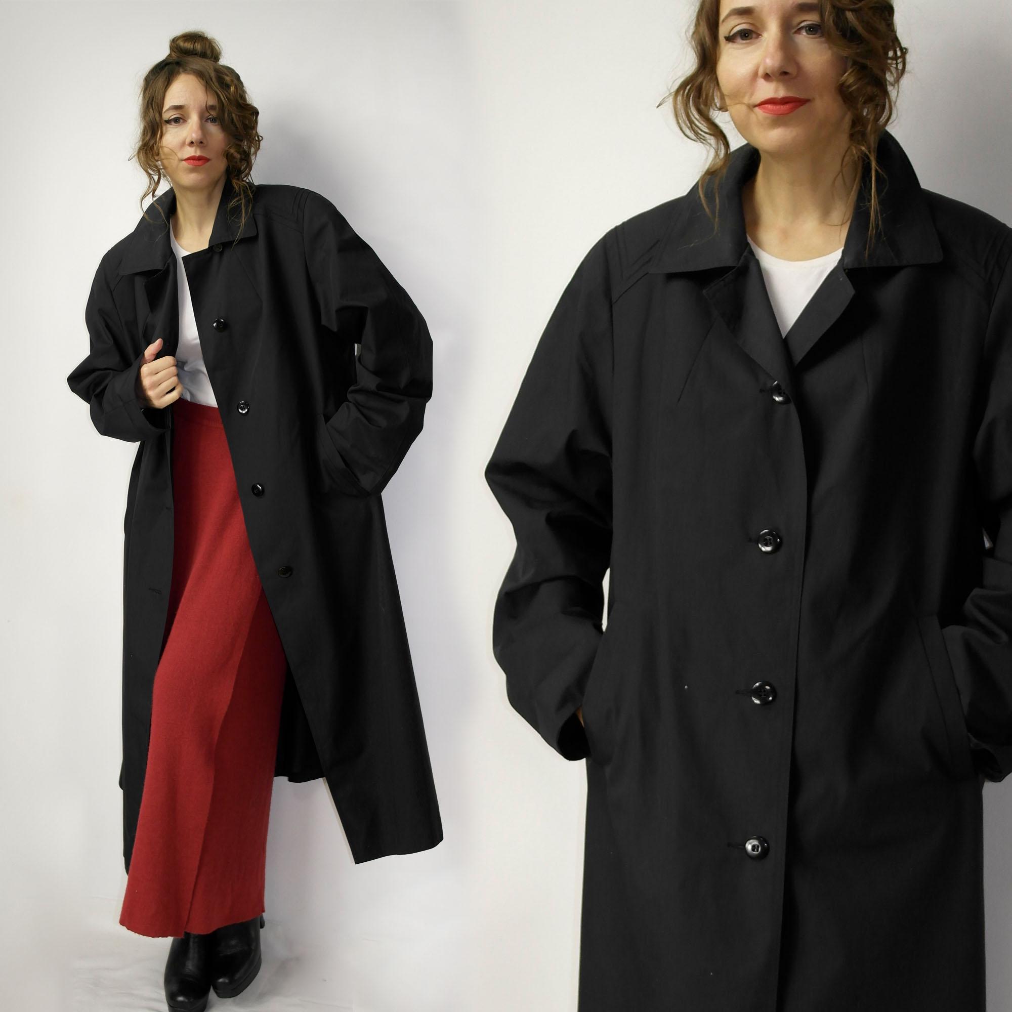 【着丈130cm】 80s super long coat 古着　Sullen 70s Finnish Lacoda Modell Vintage Trench Coat / Made in