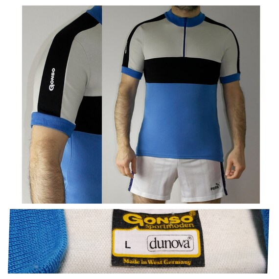 West Germany GONSO Cycling Jersey Vintage Sportmoden Color Block Jacket  Made in West Germany Size L - Etsy