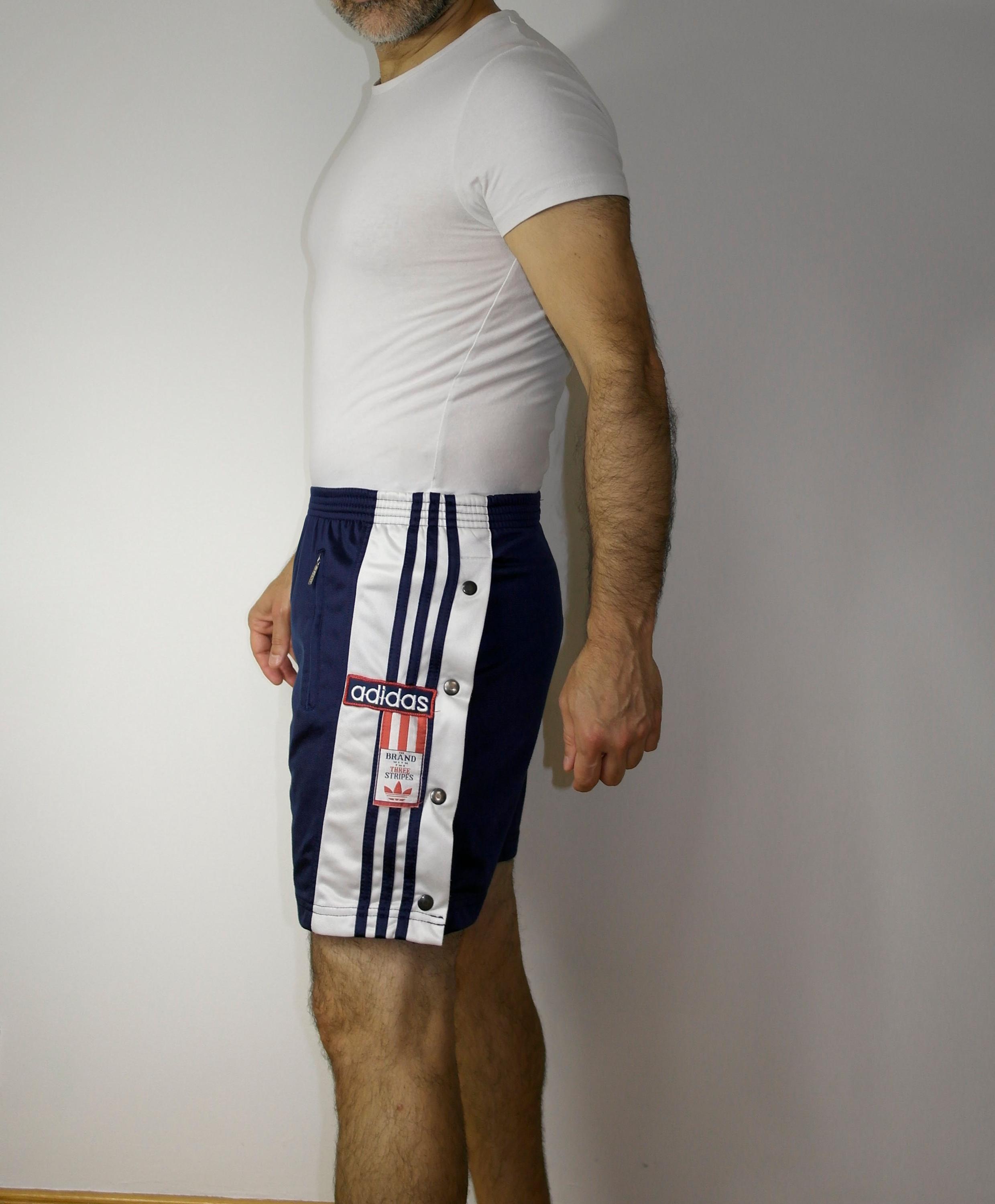 West Germany Rare Adidas Break Away Tear Away Shorts Adidas Track Pants Size 9 Etsy