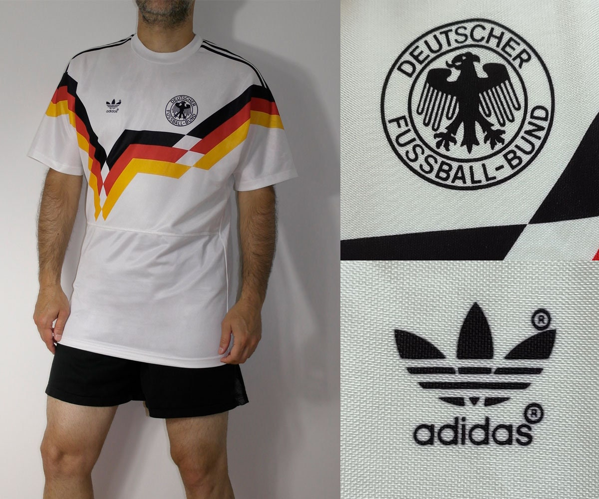 West Germany Retro Jersey Home World Cup 1990