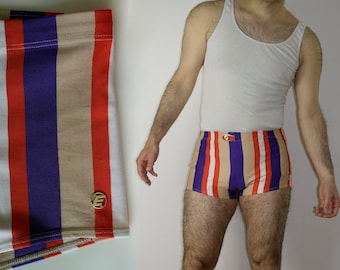 Vintage Erima Striped Running Shorts, West Germany Sportswear