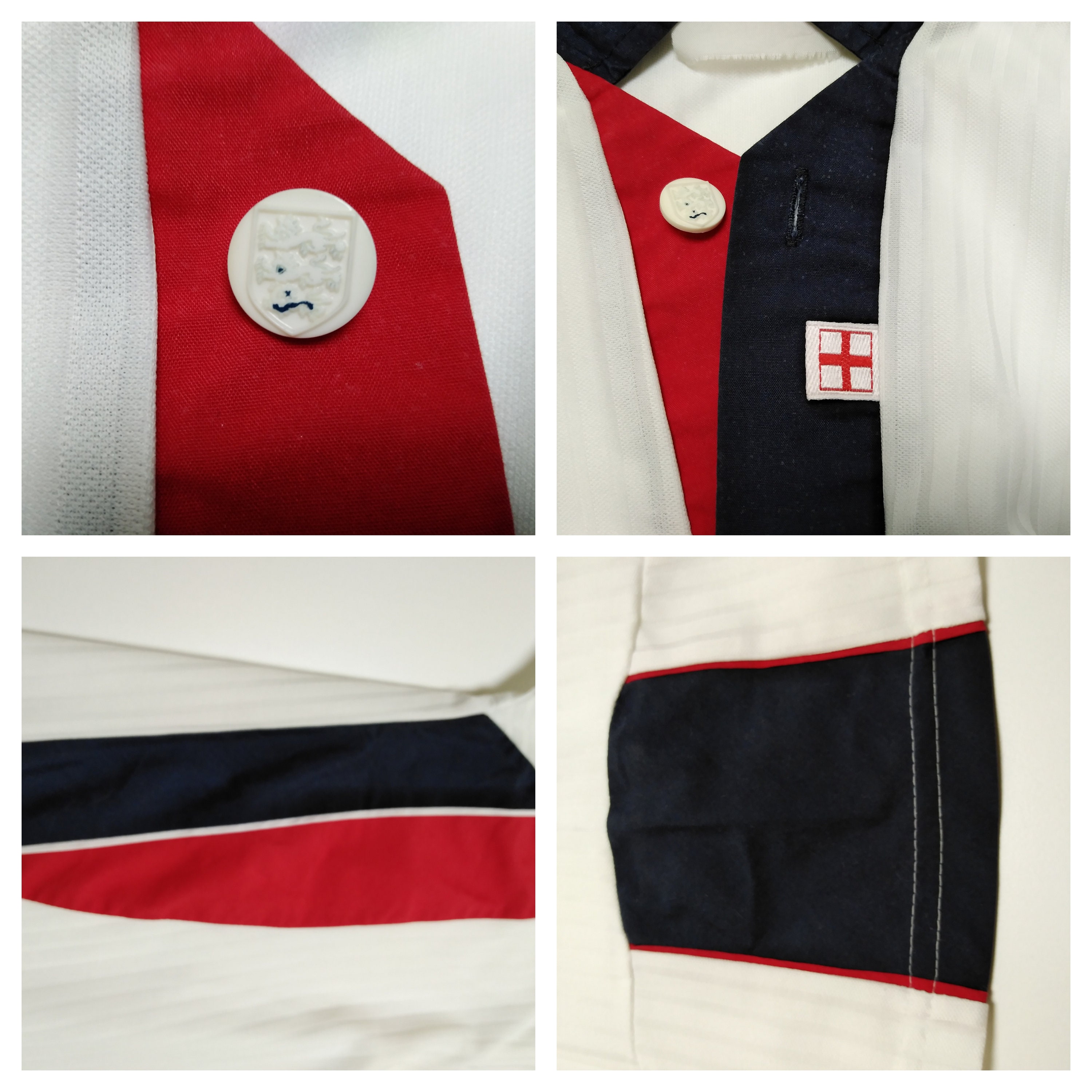 England 1998 World Cup Umbro Home Football Jersey 90s Made