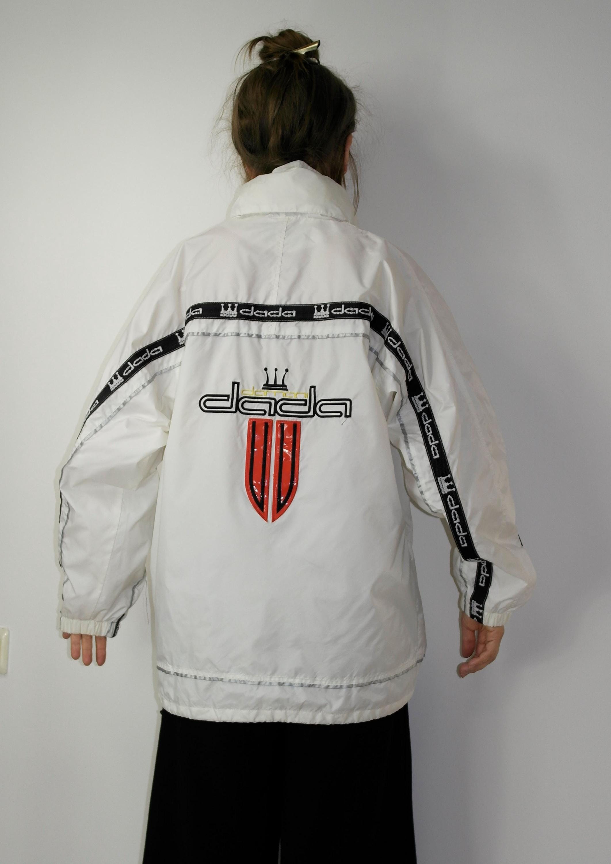 Vintage 90s DAMANI DADA SUPREME Windbreaker With Hood Light Vintage 90s DAMANI DADA SUPREME Windbreaker With Hood Light