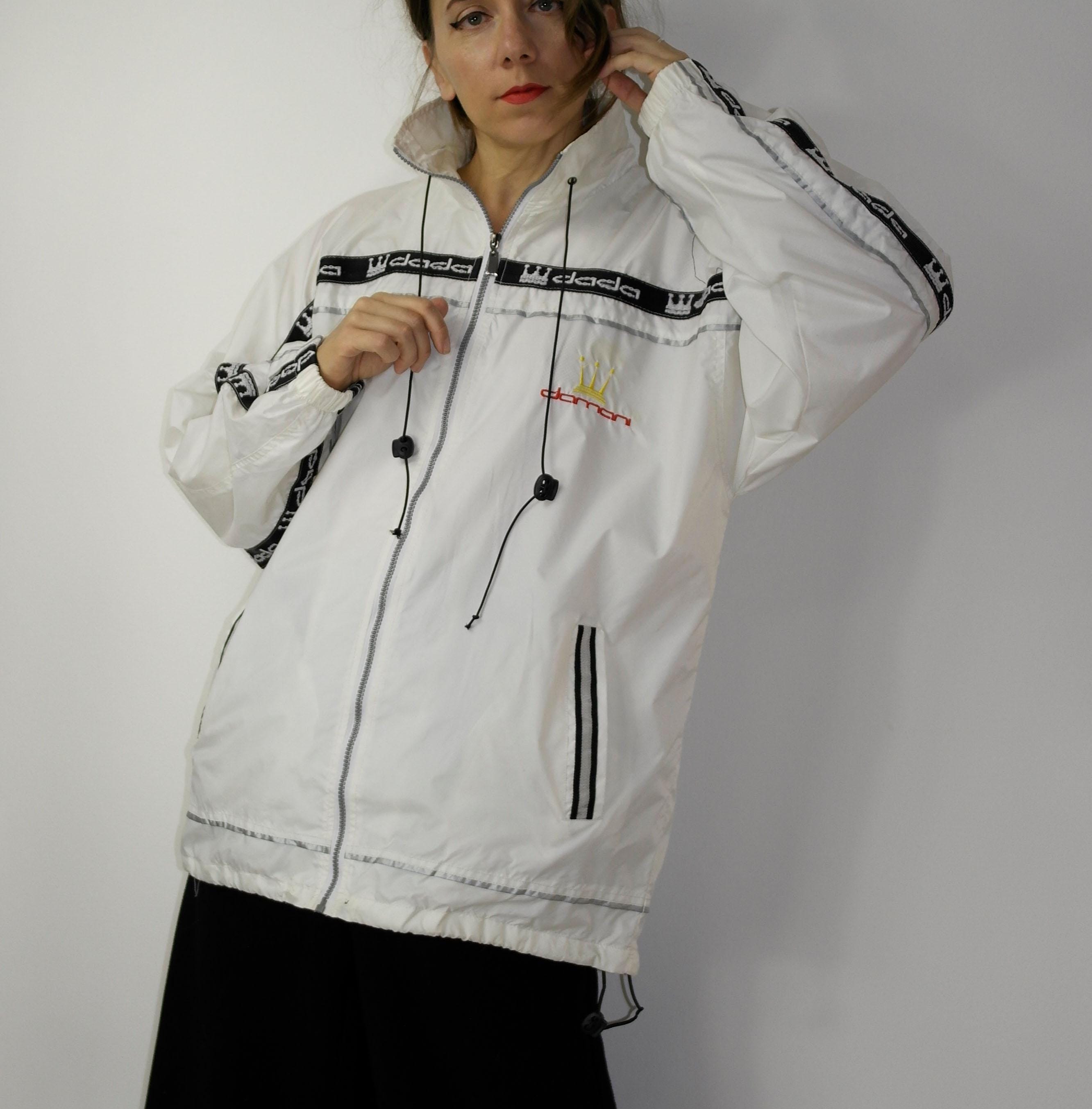 Vintage 90s DAMANI DADA SUPREME Windbreaker With Hood Light Vintage 90s DAMANI DADA SUPREME Windbreaker With Hood Light