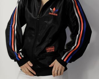 Adidas Chile 62 Big Trefoil Shiny Tracksuit / Zip up Vintage