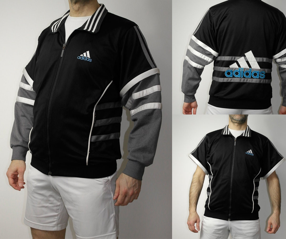 Vintage Adidas Removable Sleeves Jacket / Vintage Tracksuit - Etsy
