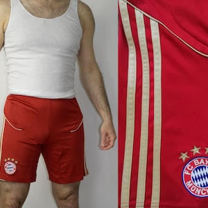 Vintage Shorts Adidas Bayern München / Vintage Bayern Munich shorts / Sportswear training sports / size D 164 F 14A