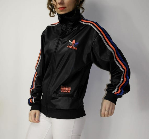 Adidas Chile 62 Big Trefoil Shiny Tracksuit / Zip up Vintage