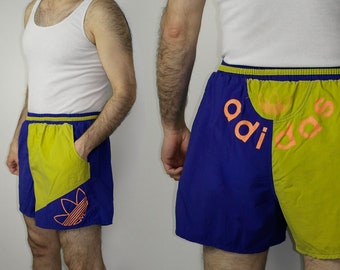 Shorts Adidas Vintage Trefoil / Sprinter Sportswear training sports / Adidas summer shorts / size USA L(M), D7 F46
