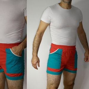 80s Vintage Cotton Sprinter Duartee / Running Shorts size S / retro Soccer Trunks