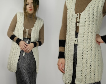 Vintage Handmade Knitted Vest