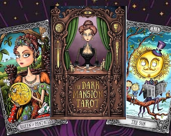 The Dark Mansion Tarot, 78 Card Tarot Deck PRINTBAAR, pdf, Tarot deck, Tarotkaarten