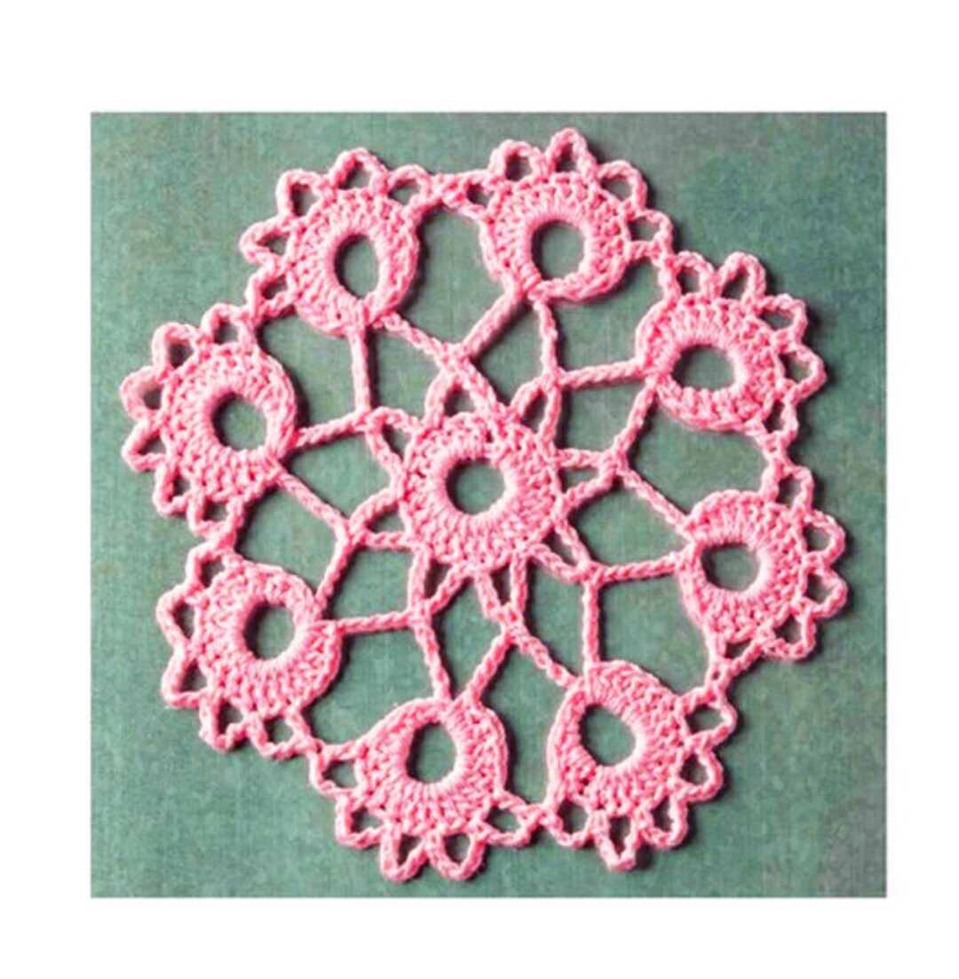 9 Crochet Doily Flower Pattern Published Circa 1950's: eBook Instant  Download – Joy's Vintage Books 📚