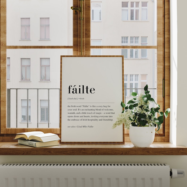Fáilte Print, Fáilte Poster, Irish Print, Irish Home Decor, Ireland ...
