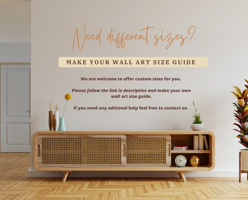 Wall Art Size Guide, Standard Frame Sizes Guide, Living Room Frame ...