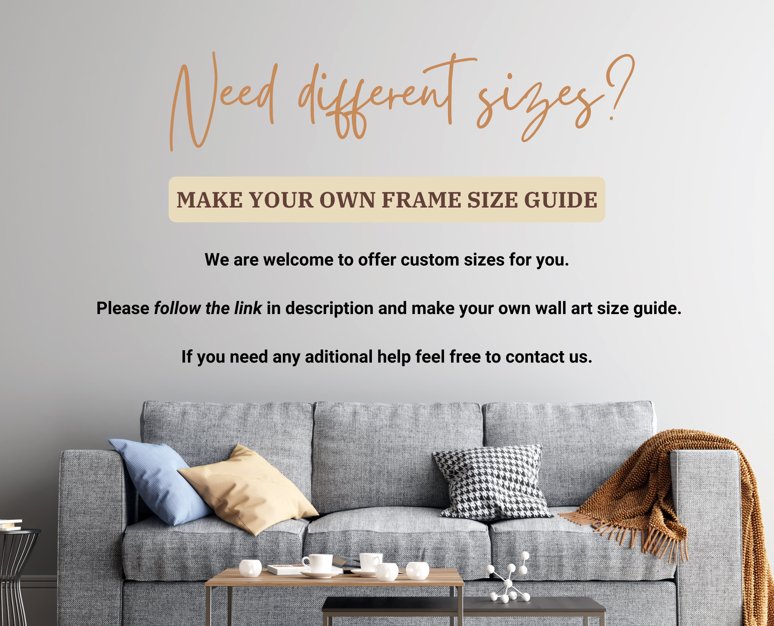 Wall Art Size Guide, Standard Frame Size Guide, Poster Sizes Guide ...
