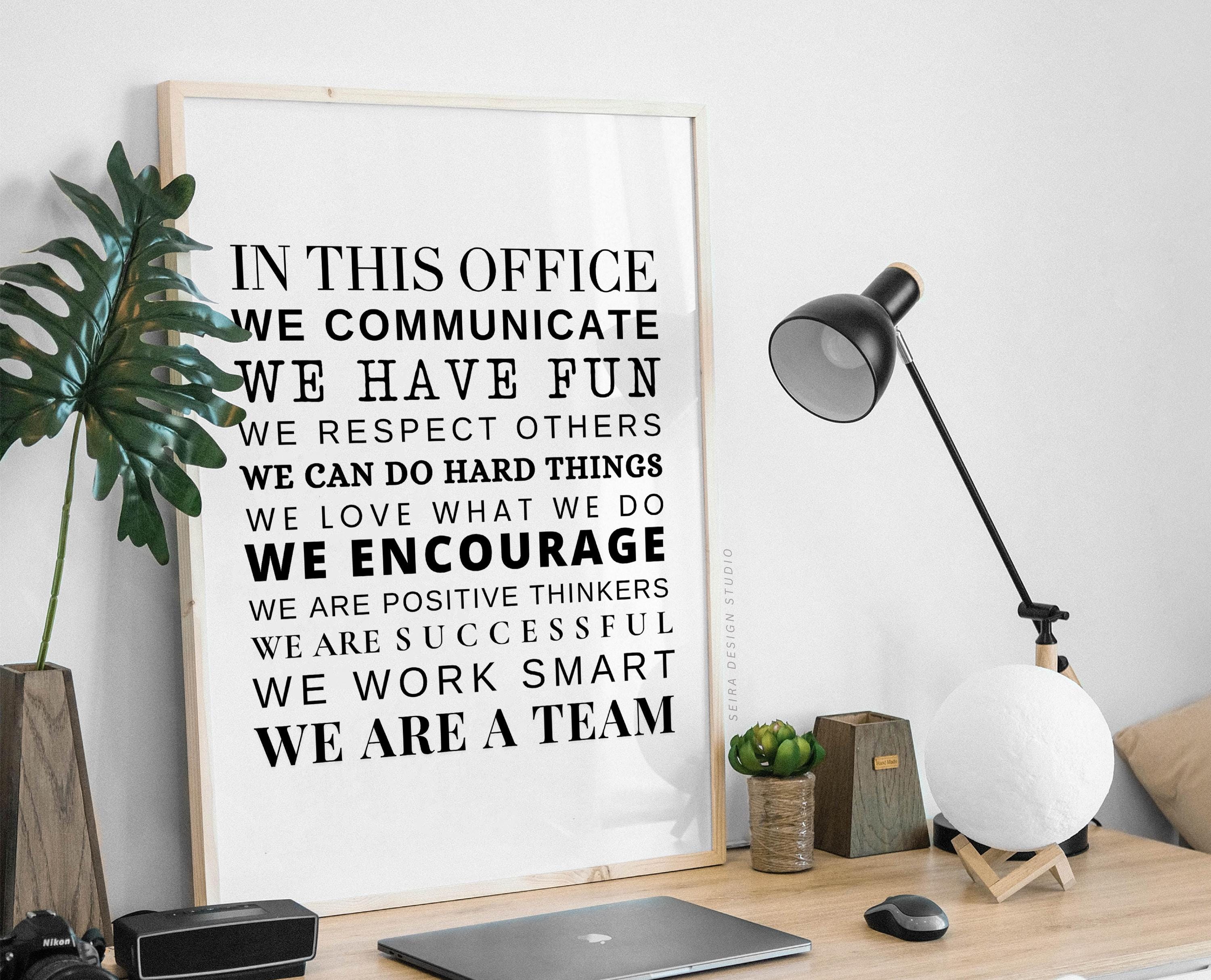 Wandaufkleber „Teamwork Trust Cooperation“ | 132x168 Cm, Vinyl | Für Büro, Klassenzimmer, Inspiration