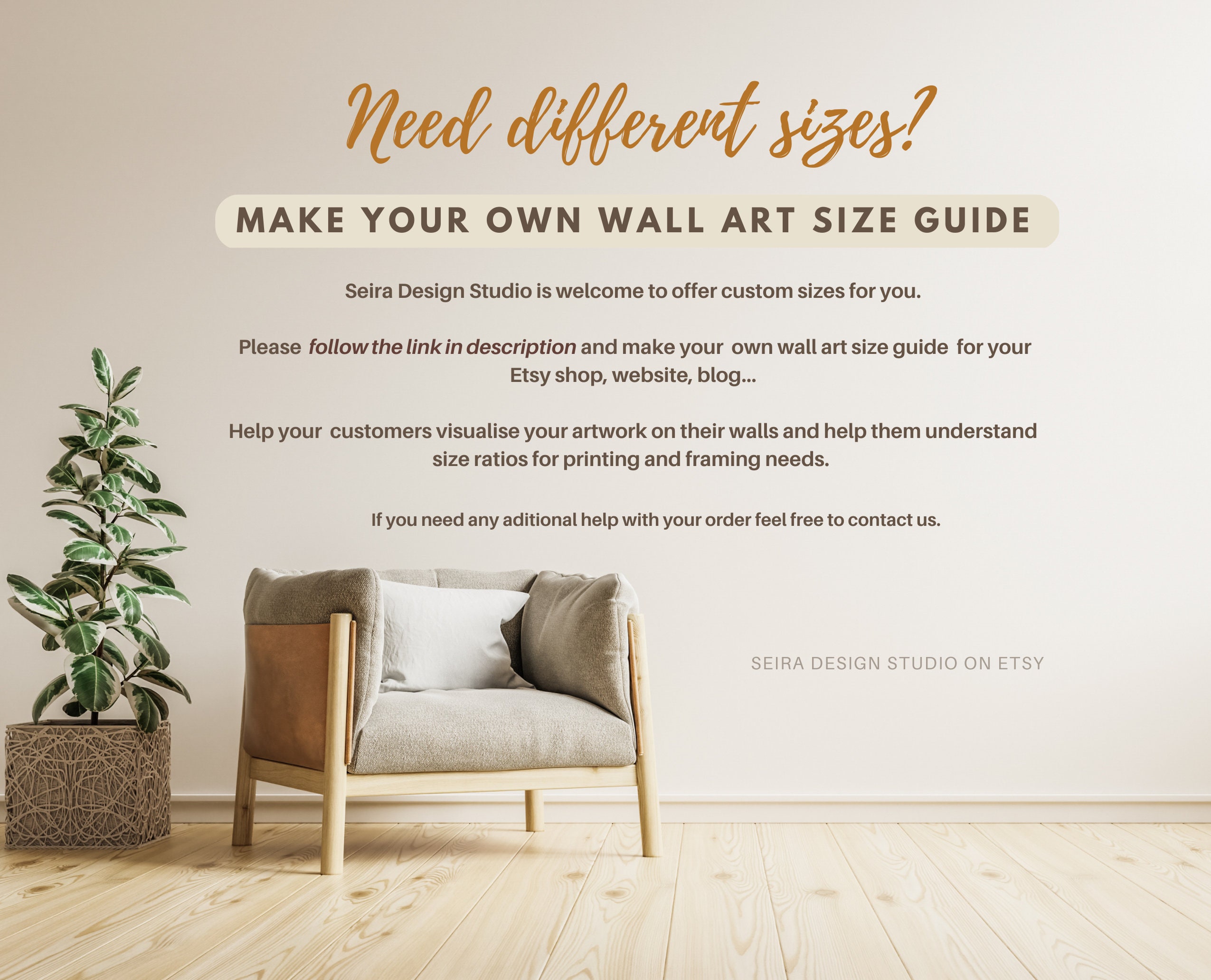 Wall Art Size Guide Frame Size Guide Print Size Guide Etsy UK