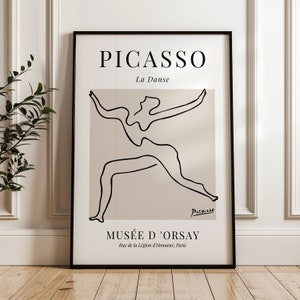 Picasso, Picasso Line Art, Minimalist Line Art, Picasso Exhibition Poster, Museum Poster, Picasso Print, Picasso Poster, Digital Download