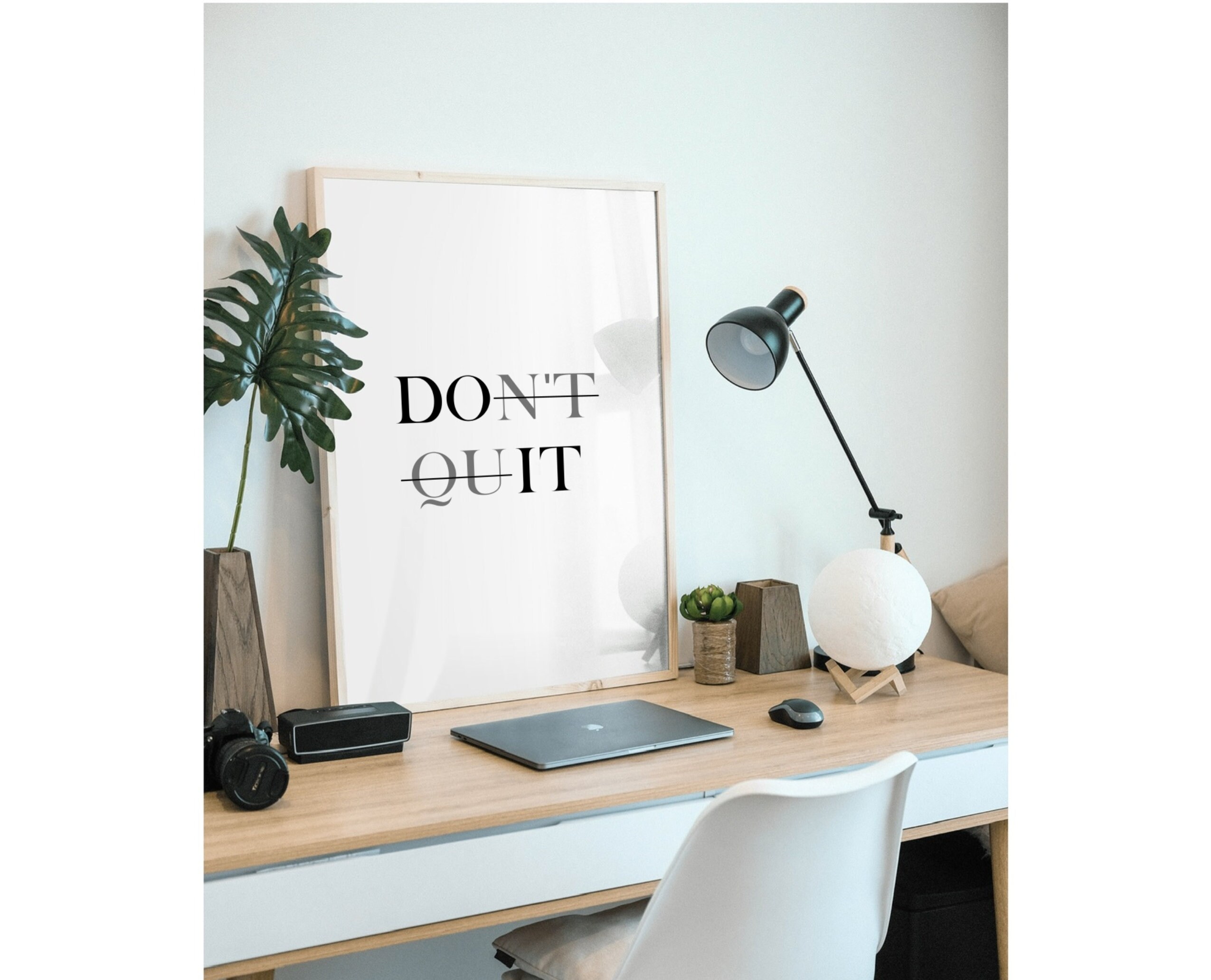 Wallbuddy 'Don't Quit' Poster – Inspirierendes Gedicht Auf Pergamentpapier (12,7x17,8 Cm)