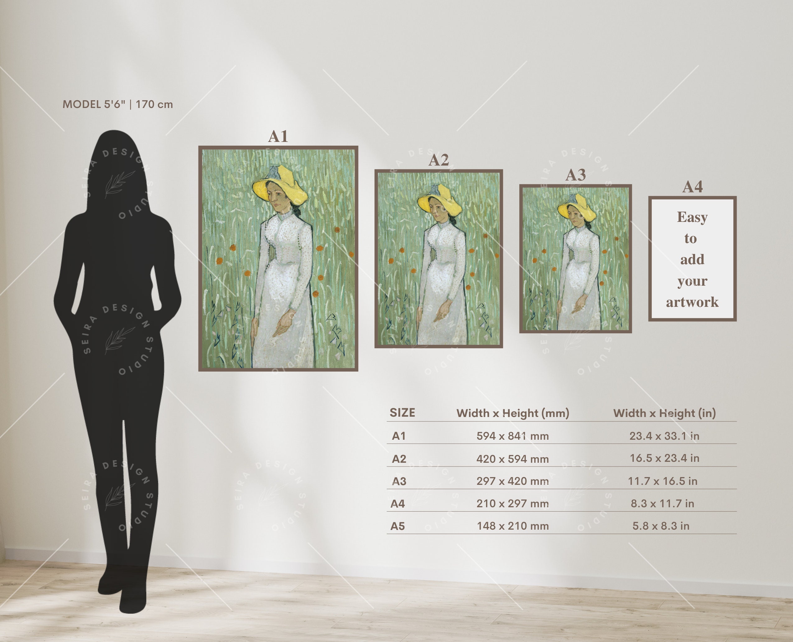 Wall Art Size Guide Standard Frame Size Guide Poster Sizes Etsy Australia