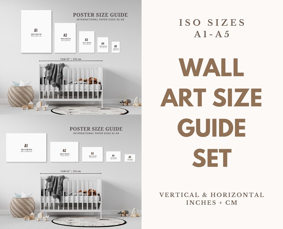 Wall Art Size Guide, Frame Size Guide, Poster Size Chart, Comparison ...
