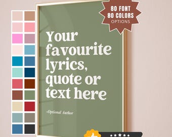 Custom Quote Print, Custom Poster, Custom Wall Art, Custom Print, Personalized Prints, Custom Quote Art, Quote Prints, Digital Prints