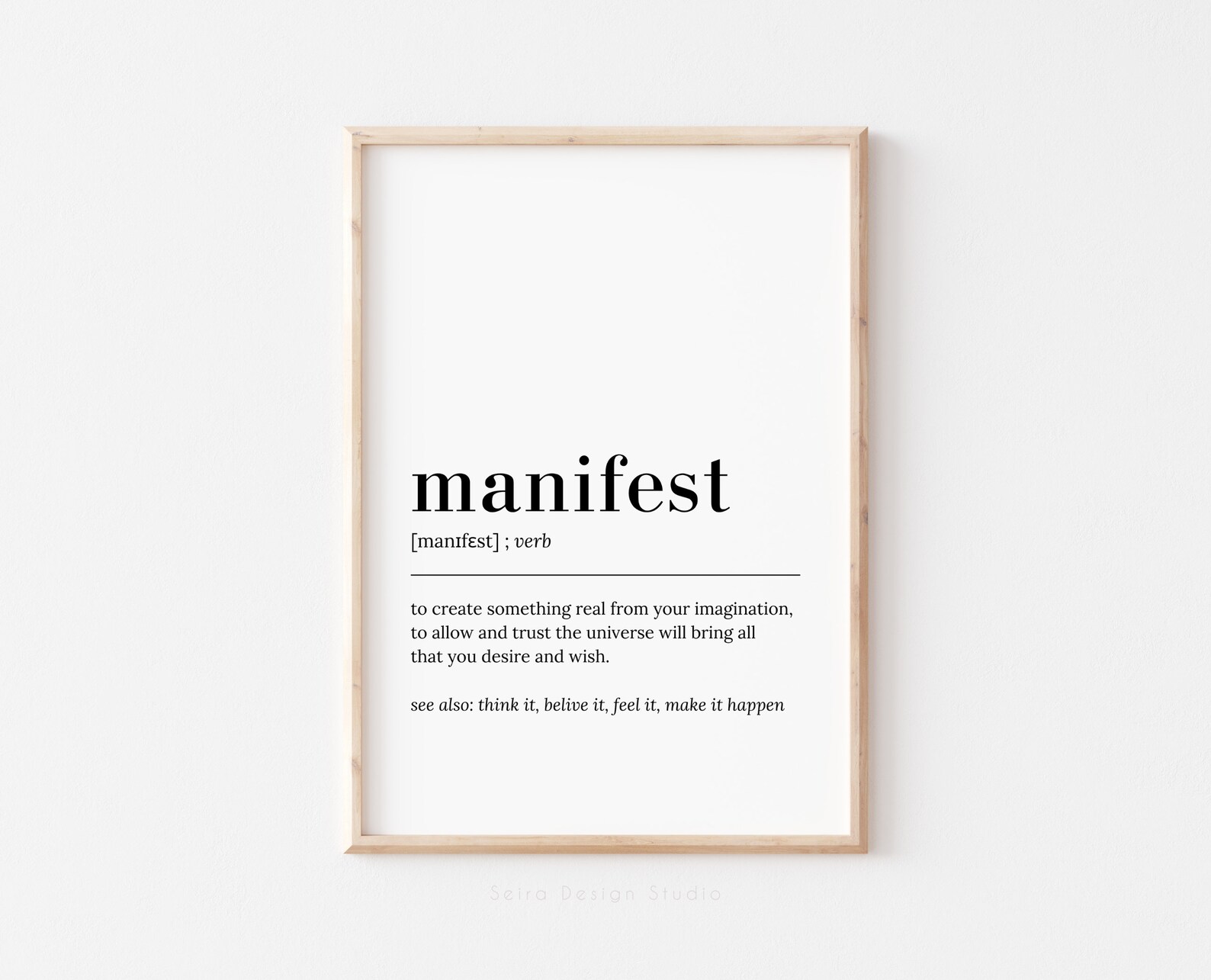 Manifest Definition Print Manifest Poster Manifest Print - Etsy